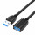 Verlängerungskabel USB 3.0 Stecker USB auf Buchse USB - USB-Kabel 1m (Schwarz)