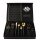 Besteckset Gold 6 Personen 24-tlg Edelstahl Essbesteck Besteck Set Geschenkbox