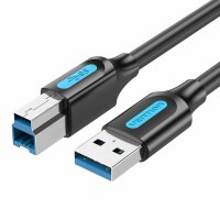 USB 3.0 A auf USB-B Druckkabel - USB-Adapter 2A 0,5m...