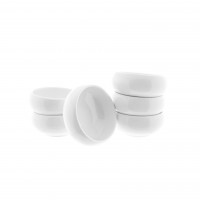 Belicia 6 teiliges Schalen-Set Dipschalen aus Porzellan in Weiß Snackschale