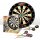 Professional Perfection Dartscheibe mit Pfeilen, Profi Steeldartscheibe aus Sisal, Dartscheibe Steeldart Dartscheibe Set mit 6/12 Dartpfeilen Metallspitze (Dartscheiben-Set)