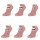 Damensocken aus Baumwollmischung mit Katzenmuster in Pink kurze Socken für Frauen