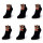 Damensocken aus Baumwollmischung mit Bärenmuster Kurze Socken für Damen in Schwarz