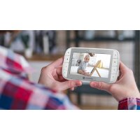 VM55 5.0" Video-Baby-Monitor Babyphone mit tragbarer Kamera und flexiblem Halter