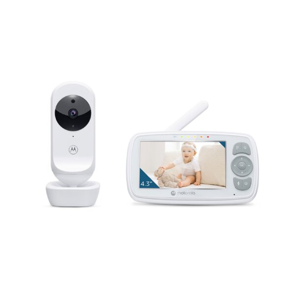 VM34 4.3" Baby-Monitor Video-Babyphone mit Farbdisplay Infrarot-Nachtsicht und Temperaturanzeige