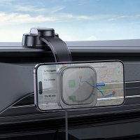 Magnetischer Autohalter für das Armaturenbrett kompatibel mit MagSafe HW24 schwarz