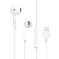 Universelle Stereokopfhörer in Weiß USB-C-Ausgang In-Ear Kopfhörer mit Mikrofon