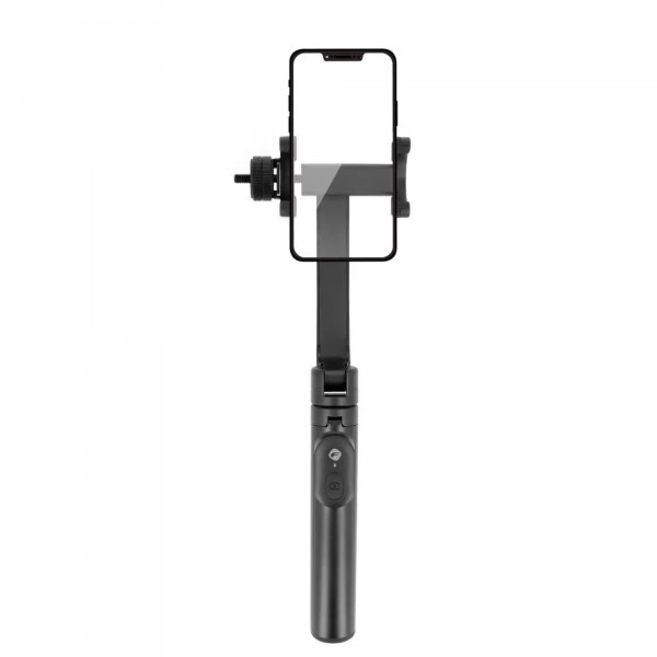 Selfie-Stick-Stativ mit Bluetooth 5.1-Fernbedienung 60-95 cm in Schwarz