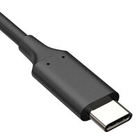 HP USB-C auf USB-C Kabel, PD 60W 1m (schwarz)