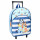 Bluey Trolley Roll-Rucksack Praktischer Schul- und Reiseruchsack für Kinder