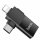 OTG 2in1  Adapter komaptibel mit iPhone und USB-C-Stecker mit USB-A Buchse Schwarz