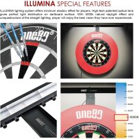 Dart Illumina LED Beleuchtung Dartboard System mit gebrandetem kleinen Nylonteppich