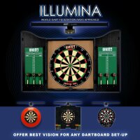 Dart Illumina LED Beleuchtung Dartboard System mit gebrandetem kleinen Nylonteppich