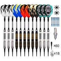 Soft Tip Darts Set mit Accessories| 12 Pack langlebige...