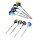 Professionelles Dart-Set mit Stahlspitze und zusätzlichen Flights und Schäften, 12er-Pack