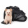 Transport-Fahrradtasche für Katzen und Hunde max. 10kg – Schwarz aus Baumwolle