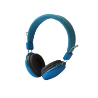 Kopfhörer mit Mikrofon AP-60B blau 1,2 m Kabel Miniklinke 3,5 mm Stereo