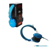Kopfhörer mit Mikrofon AP-60B blau 1,2 m Kabel Miniklinke 3,5 mm Stereo