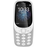 Nokia 3310 16GBMobiltelefon (2,4 Zoll Farbdisplay, 2MP Kamera, Bluetooth, Radio, MP3 Player, Dual Sim) grau
