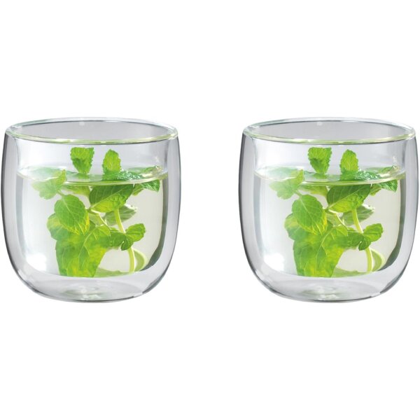 Sorrento Doppelwandige Borosilikatglas Thermogläser Teeglas set 240 ml 2-tlg