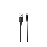 Ladekabel/Datenkabel in Schwarz USB Typ C zu USB Typ A 2m...