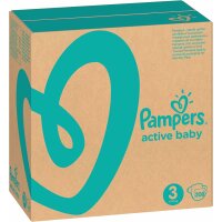 Pampers S3 Größe 3 Active Baby Monthly Box Windeln mit einer zusätzlichen "Schlaf"-Schicht 208 Stk.