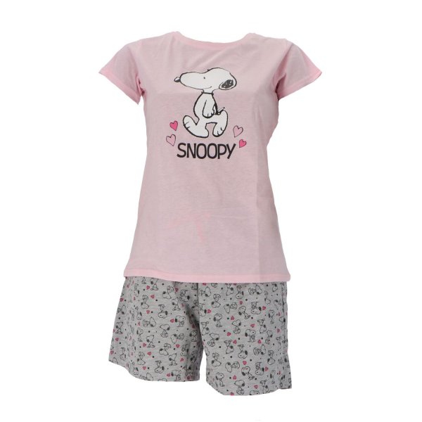 Snoopy Kurzarm-Schlafanzug Pyjama für Damen Shortama-Design