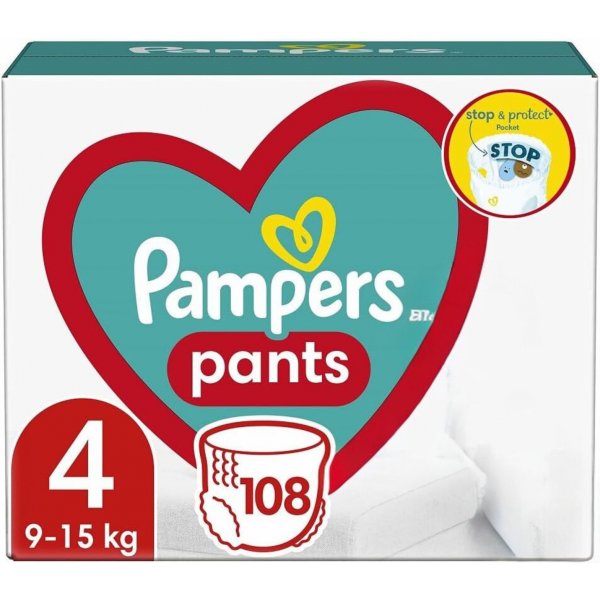 Pampers Pants Windelstiefel Größe 4, 108 Stück, 9-17kg