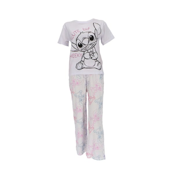 Lilo & Stitch Schlafanzug für Damen – Komfortabler Kurzarm-Pyjama