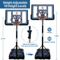 32-Zoll-Mini-Basketballkorb Indoor - und Outdoor