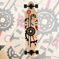 41 Zoll Longboard Skateboard Uhr Design 8-lagiges Ahorndeck