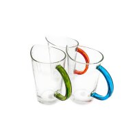 Karaffe mit Griff aus Glas, 1,3 Liter, 20 x 16 cm...