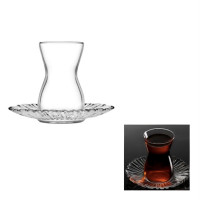Irmak Teegläser Set 6-teilig aus Glas 125 ml transparent für einen aromatischen Teegenuss