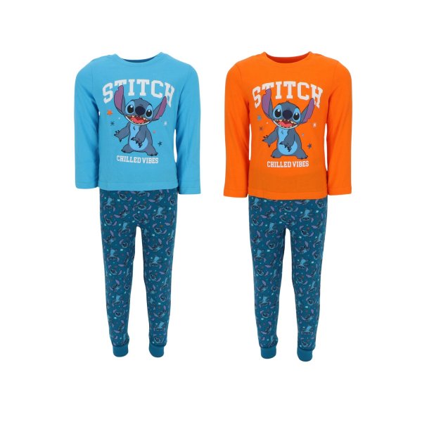 Lilo & Stitch atmungsaktiver Pyjama Schlafanzug für Kinder Baumwolle