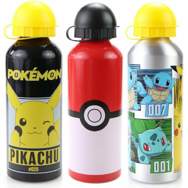 Pokémon Kinder Wasserflasche Trinkflasche aus Aluminium 500 ml