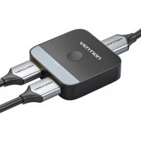 4K HDMI Switch 2 in 1 Out Bidirektional HDMI Splitter kompatibel mit PC, Laptop, MacBook, PS5/4/3, Xbox, TV-Stick, Fernseher, Projektor, Monitor