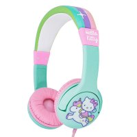 Hello Kitty Regenbogen-Einhorn-Kopfhörer mit Kabel...