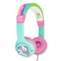 Hello Kitty Regenbogen-Einhorn-Kopfhörer mit Kabel...