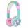 Hello Kitty Regenbogen-Einhorn-Kopfhörer mit Kabel für Kinder in Türkis