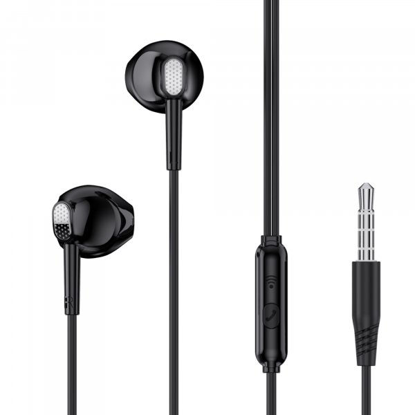 Kabelgebundene Kopfhörer mit 3,5mm Mini-Klinke In-Ear-Kopfhörer in Schwarz