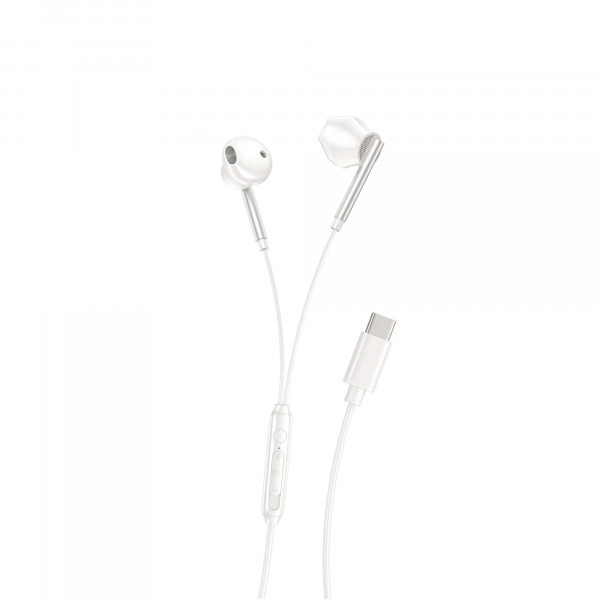 Kabelgebundene Kopfhörer mit USB-C Anschluss in Weiß In-Ear-Kopfhörer 1,2m