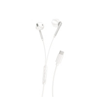Kabelgebundene Kopfhörer mit USB-C Anschluss in Weiß In-Ear-Kopfhörer 1,2m