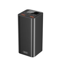 Powerbank 65W 20000mAh in Schwarz 2x USB-A, 2x USB-C digitale Ladeanzeige