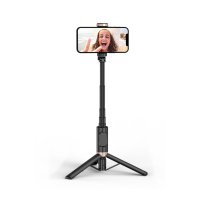 XO Selfie-Stick Stativ mit Bluetooth Verbindung in Schwarz 72 cm Tragbar & Rotierbar