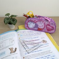 Peppa Pig Federtasche Federmäppchen Stifteetui Praktische Stifttasche für Kinder