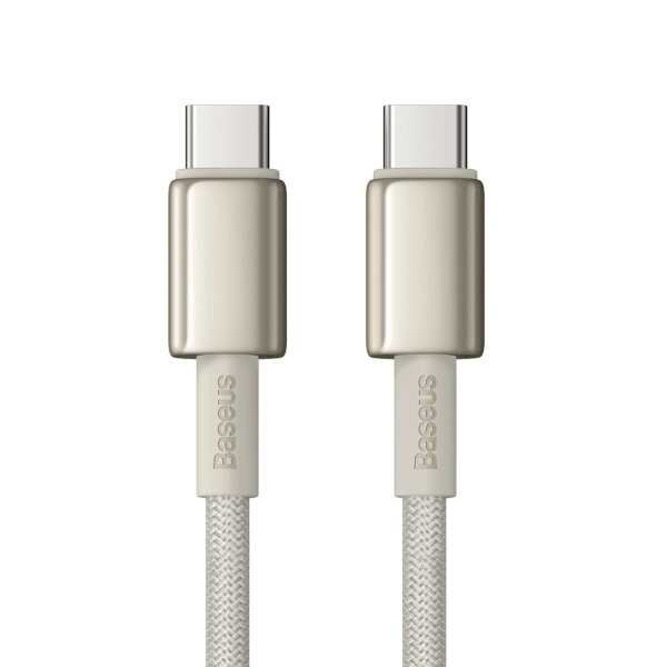 Kabel mit USB-C/USB-C-Anschlüssen 100W zum Laden und Datenübertagen