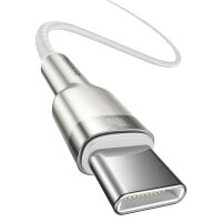 Baseus Cafule Series Metal Data USB-C / USB-C PD QC SCP 100W 5A 1 m Kabel - Weiß