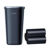 Baseus CRLJT-A01 Abfallbehälter für ein Auto, montiert in einem Getränkehalter – Schwarz