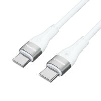 Ladekabel mit USB-C auf USB-C PD 65W 2 m Datenkabel in Weiß 480 Mbit/s