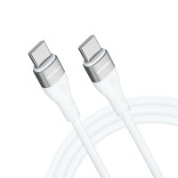 Ladekabel mit USB-C auf USB-C PD 65W 2 m Datenkabel in Weiß 480 Mbit/s